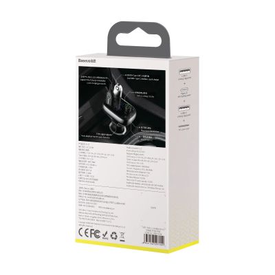 7. Bluetooth transmitter / car charger Baseus S-13 (Overseas Edition) - black