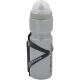 21. DUNLOP 750ML BIKE BOTTLE WITH CAGE SILVER
