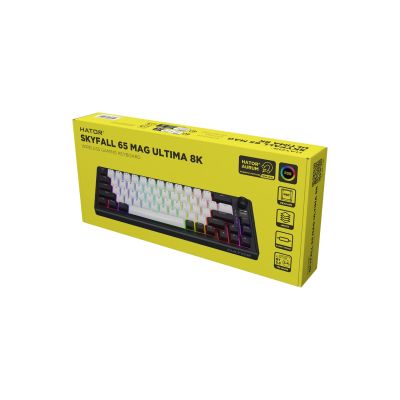 6. HATOR Skyfall 65 MAG ULTIMA 8K wireless keyboard Gaming USB + RF Wireless + Bluetooth QWERTY US English Black, White
