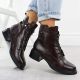 10. Brown leather women’s worker boots Filippo DBT7369