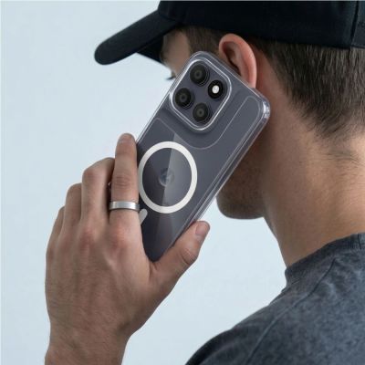 5. Tech-Protect FlexAir Hybrid MagSafe Case for Motorola Moto G67 / G77 - Transparent
