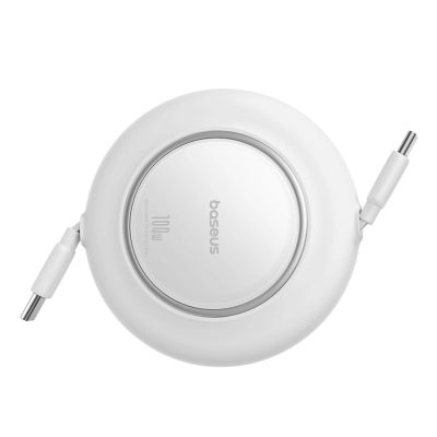 3. Baseus Free2Pull Mini 100W Retractable USB-C Cable - USB-C 2m - White