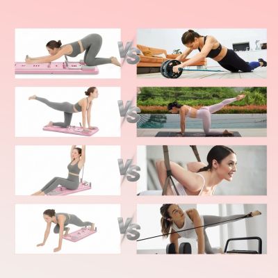 5. Extralink | Pilates Board | pink, reformer for abdominal exercises and push-ups
