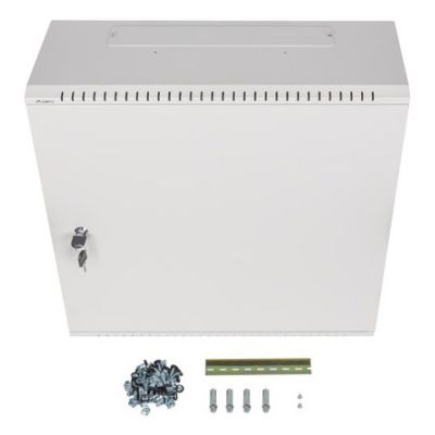 8. LANBERG INSTALLATION RACK CABINET WALL-HUNG 19" 6U+3U 540X200 LOW PROFILE GRAY (ASSEMBLED)
