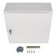 8. LANBERG INSTALLATION RACK CABINET WALL-HUNG 19" 6U+3U 540X200 LOW PROFILE GRAY (ASSEMBLED)