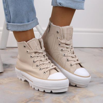 3. Sneakers insulated on the platform Big Star W INT1903B beige