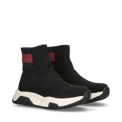 6. Tommy Hilfiger Sock Sneaker Black W shoes T3A9-33007-0702999-999