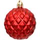 48. DECORATIVE PLASTIC BALL 6CM SET 35 PCS RED