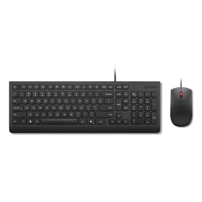 Lenovo Basic | Keyboard and Mouse Combo | Wired | US Euro | Black