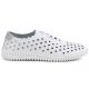2. Women's leather openwork shoes white Cambell by Potocki DO87320