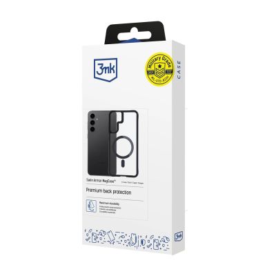 24. 3mk Satin Armor MagCase for Samsung Galaxy S24 - Transparent