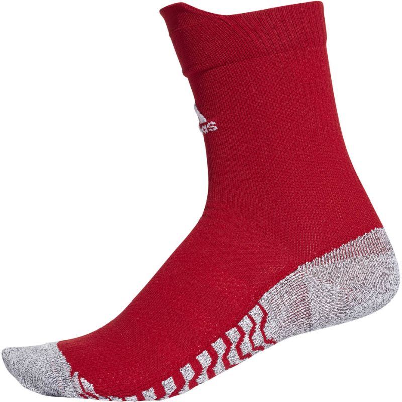 5. Adidas Alphaskin Traxion Crew Ultralight Socks Red CV7678