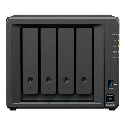 2. NAS Synology DS925+; Tower; 4x (3.5" SATA HDD); AMD Ryzer V1500B; 4 GB DDR4 ECC SODIMM (max. 32GB)