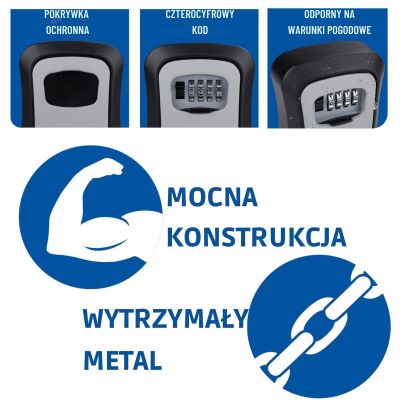 3. KEY SAFE BOX WITH 4-DIGITAL CODE KINZO