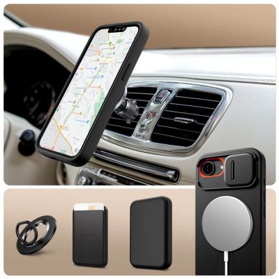 6. Tech-Protect Kevlar Aura MagSafe Case for iPhone 16e / 17e - Black