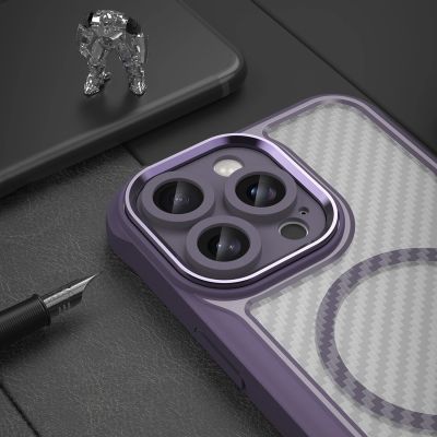 6. Leading Series MagSafe Silicone Case for iPhone 16 Pro - Purple