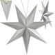 13. DECORATIVE HANGING PAPER STAR 75CM SILVER
