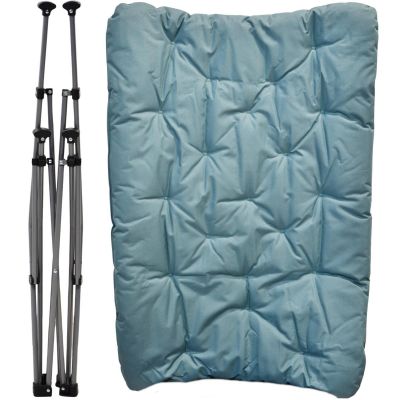9. REDCLIFFS HIGH DELUXE CAMPING CHAIR WITH CUSHION BLUE
