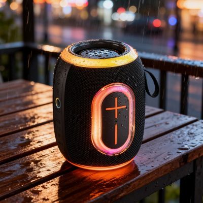 4. Dudao Y22 Wireless Speaker with RGB Backlight Bluetooth 5.3 - Black