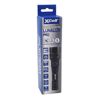 4. XCell Lunalux PRO Black LED Handheld Flashlight