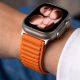 8. Tech-Protect NylonLoop Strap for Apple Watch 44 / 45 / 46 / 49 mm – Orange