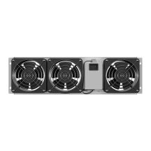 LANBERG VERTICAL VENTILATION PANEL 3U 19" FOR RACK CABINETS THREE FANS 230V GRAY