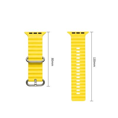 8. Tech-Protect IconBand Pro Strap for Apple Watch 4 / 5 / 6 / 7 / 8 / 9 / SE / Ultra 1 / 2 (42/44/45/49 mm) - Yellow