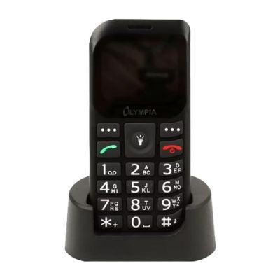 Olympia Mobiltelefon BELLA+ Groźtasten schwarz