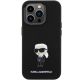 3. Karl Lagerfeld Silicone Ikonik Metal Pin case for iPhone 15 Pro - black