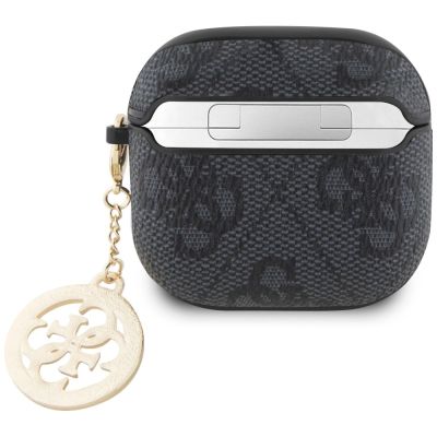 2. Guess 4G Strass Charm Case for AirPods 4 - Black