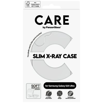4. CARE by PanzerGlass Fashion X-Ray Case for Samsung Galaxy S25 Ultra - Transparent