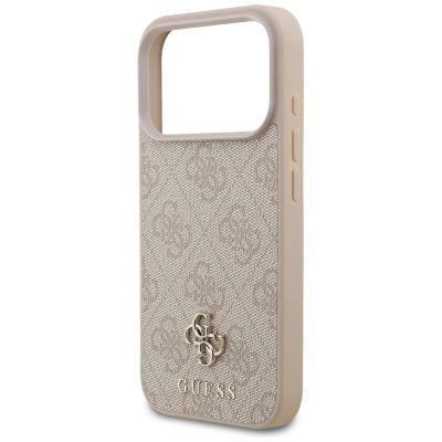 6. Guess 4G Small Classic Logo MagSafe Case for iPhone 18 Pro / 17 Pro - Pink