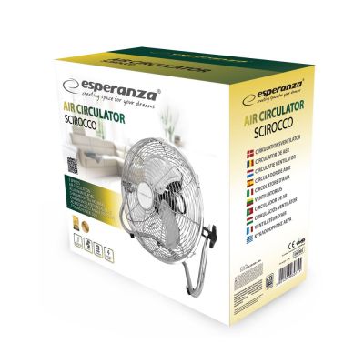 11. Esperanza Scirocco EHF005 floor fan (silver)