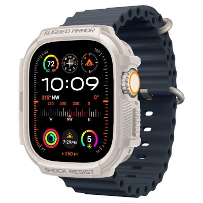 3. Spigen Rugged Armor Case for Apple Watch Ultra 1 / 2 (49mm) - Beige