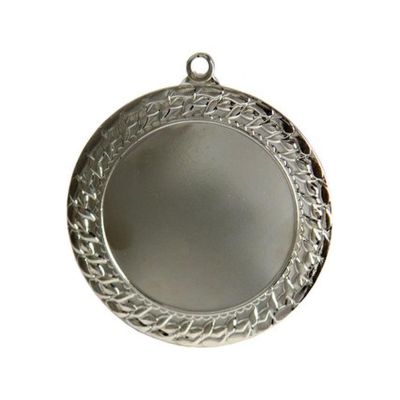 Silver medal with space for a 50 mm emblem - steel medal