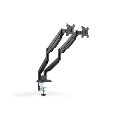 22. Double desk arm (clamp) 2xLCD max. 32" max. 2x9kg tilt and swivel black