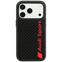 Audi R8 Carbon Fiber MagSafe Case for iPhone 18 Pro / 17 Pro - Black