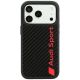 Audi R8 Carbon Fiber MagSafe Case for iPhone 18 Pro / 17 Pro - Black
