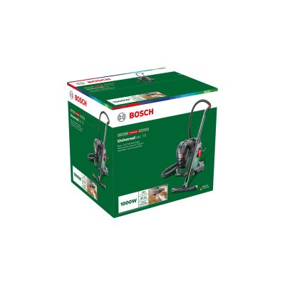 4. Bosch UniversalVac 15 Black, Green 15L 1000W