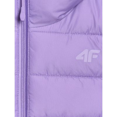 8. Girls' down vest with synthetic filling 4F 4FJRAW25TVJAF322-51S