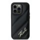 2. Karl Lagerfeld Diagonal Quilted Script case for iPhone 14 Pro - black