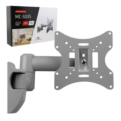 12. Maclean MC-503S Monitor Wall Mount (Swivel, Wall, Tilt; 23" - 42"; Max. 30kg)