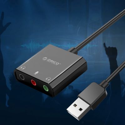 6. Orico SKT3 USB-A External Sound Card - Black