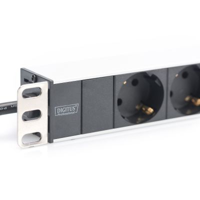 3. DIGITUS DN-95401 RACK strip (8 x UTE; 16 A; 2 m; black)