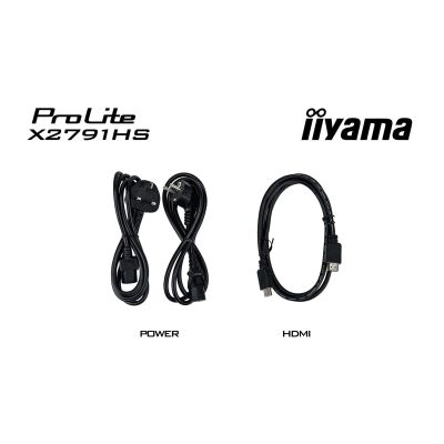 36. iiyama ProLite X2791HS-B1 computer monitor 68.6 cm (27") 1920 x 1080 px Full HD LED Black