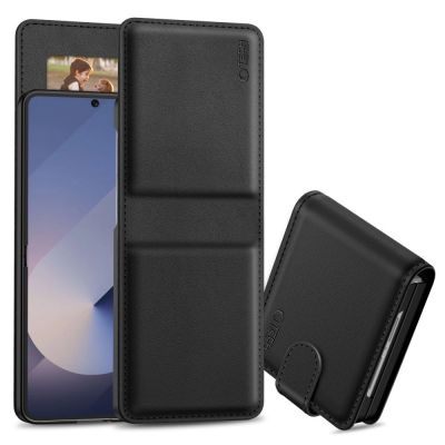 Tech-Protect Wallet Case for Samsung Galaxy Z Flip 7 - Black