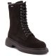 5. Women's leather ankle boots, suede, chocolate Big Star UU274612