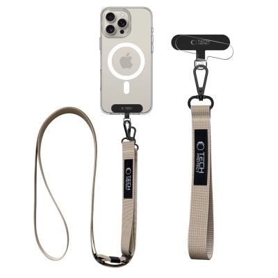2. Tech-Protect C65 Rope Crossbody Leash - Beige