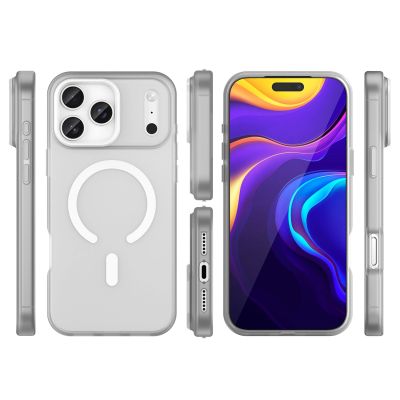 3. Magnetic Abrasive Case for iPhone 17 Pro Max Compatible with MagSafe - Matte White