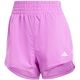 7. adidas Pacer Training 3-Stripes Woven High Rise shorts W IX1079